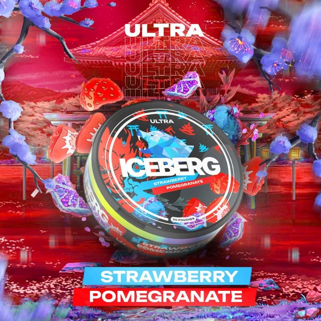 Iceberg Rising Sun Ultra Strawberry Pomegranate - 150mg