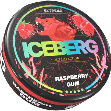 Iceberg Extreme Raspberry Gum - 130mg